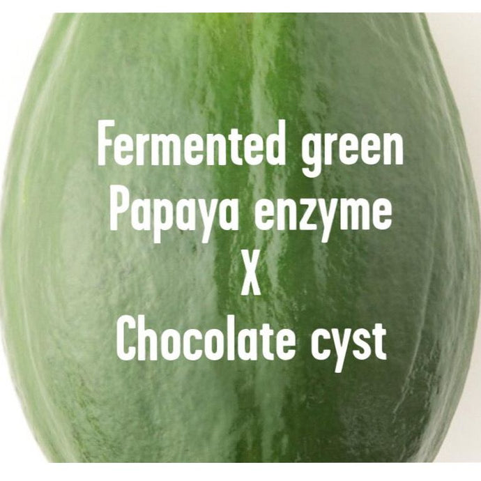 Chocolate cyst x Fermented Green Papaya Enzyme