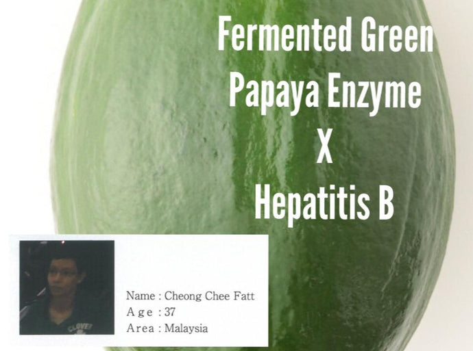 Hepatitis B x Fermented Green Papaya Enzyme