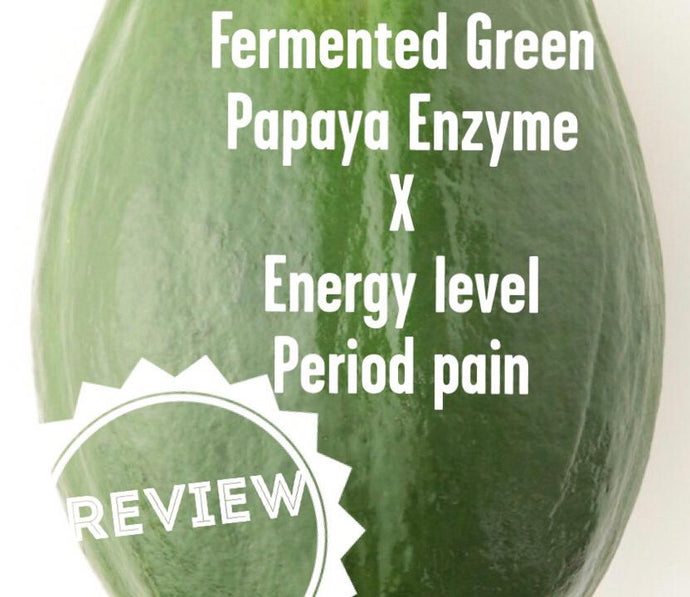 Energy level and Period pain x Fermented Green Papaya Enzyme